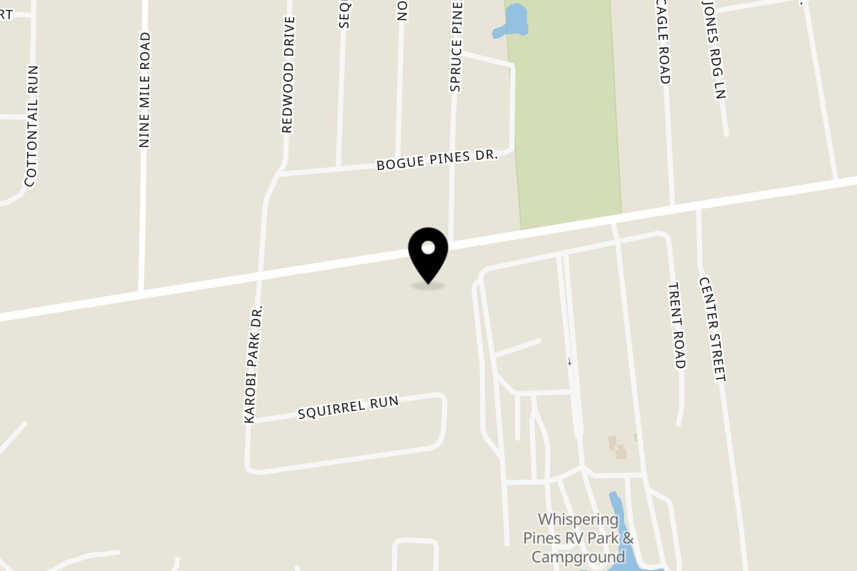 Map showing the location of Frank's Pizza & Subs on 2843 NC-24 in Newport